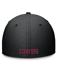 Nike Men's Black Stanford Cardinal Rise SwooshFlex Dri-fit Hat
