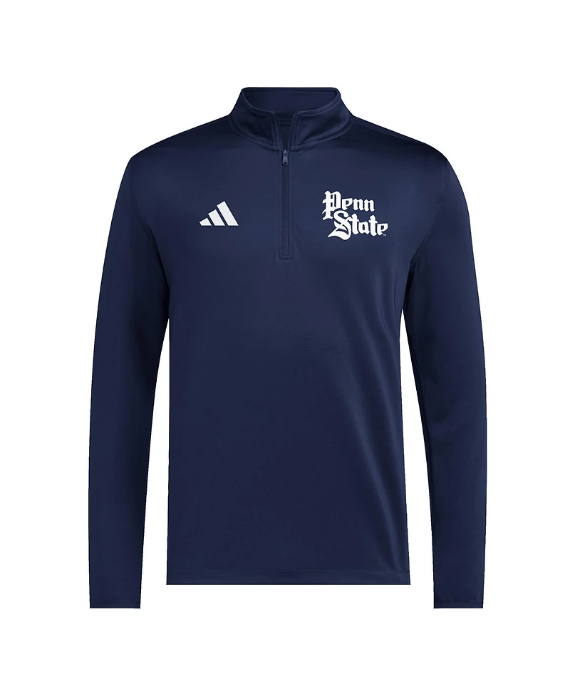 Men's adidas Navy Penn State Nittany Lions 2026 Sideline Ultimate365 Woven Quarter-zip Pullover
