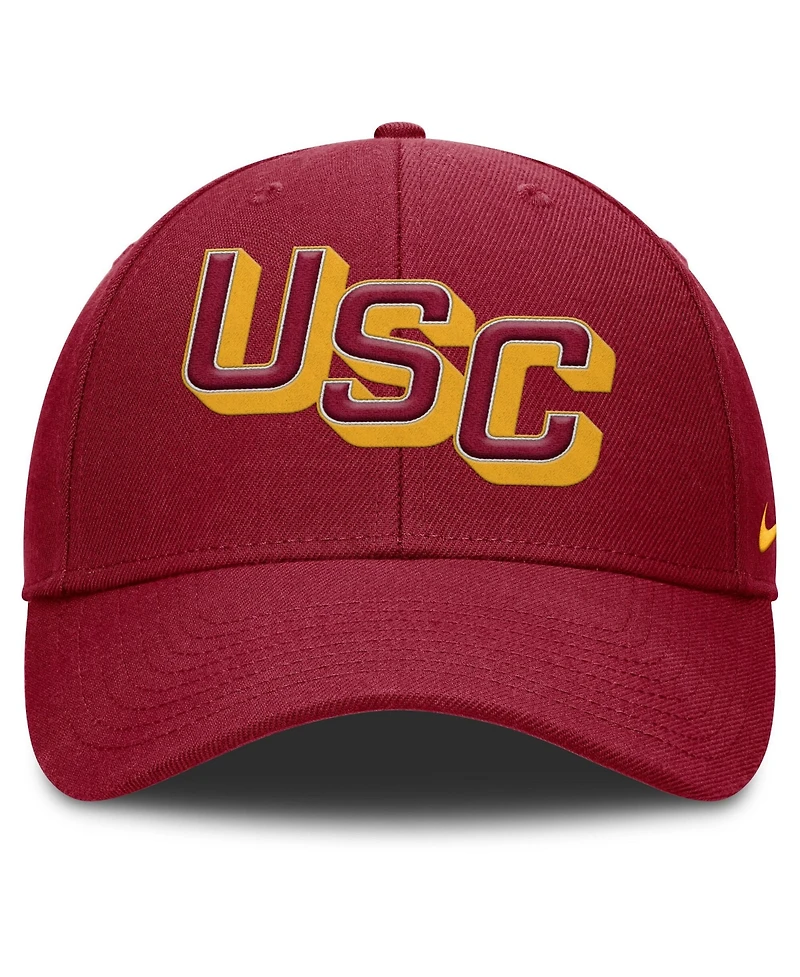 Nike Men's Cardinal Usc Trojans Slanted Primetime Rise Performance Adjustable Hat