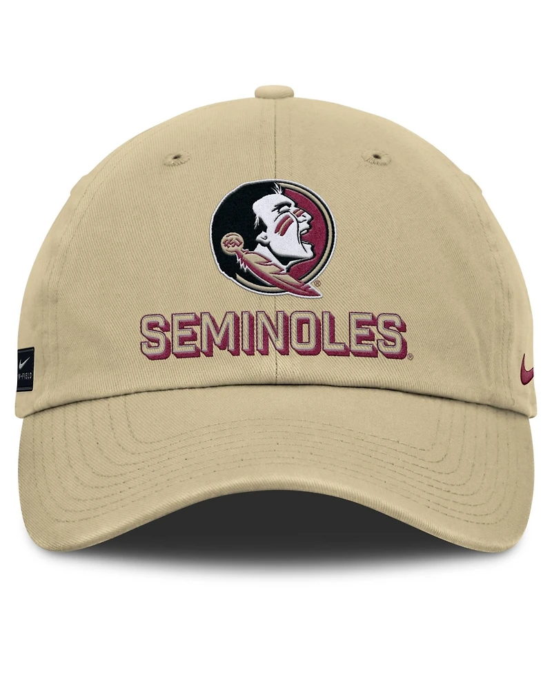 Men's Nike Gold Florida State Seminoles 2025 On-Field Club Adjustable Hat