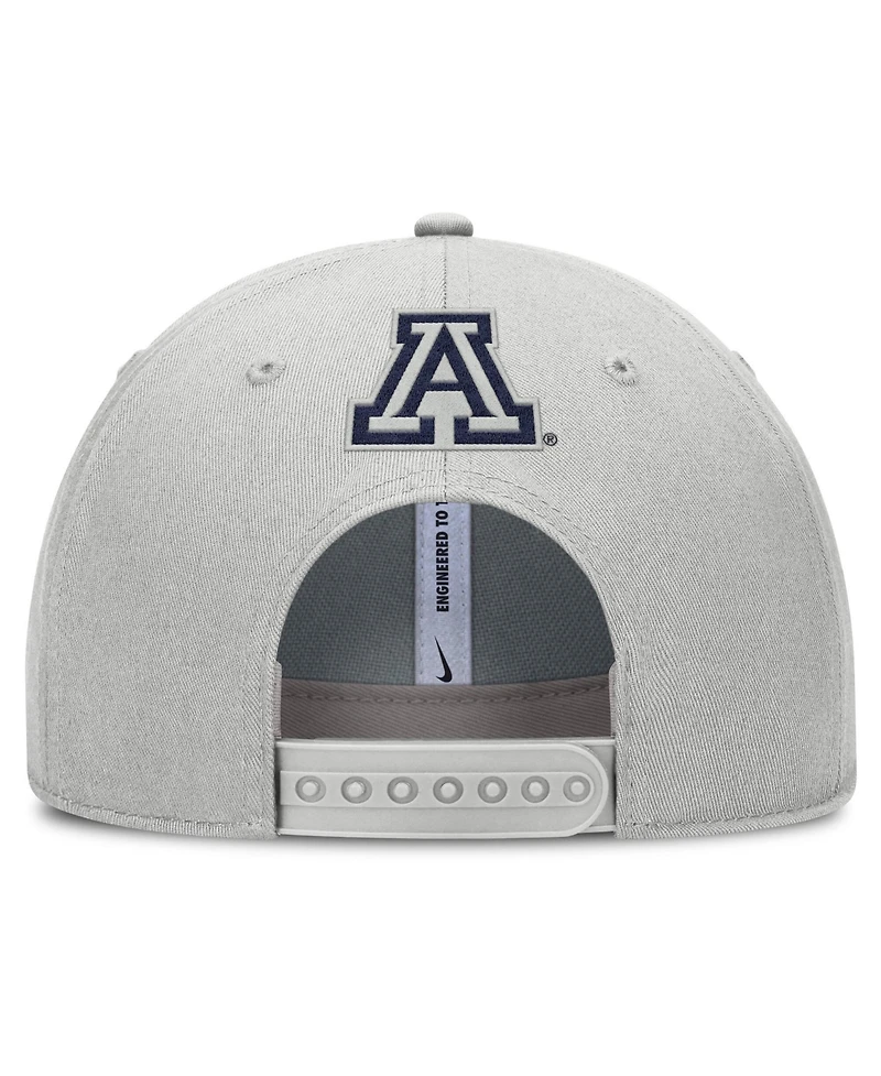 Nike Men's Gray Arizona Wildcats 2025 Sideline Dust Pinched Rise Adjustable Hat