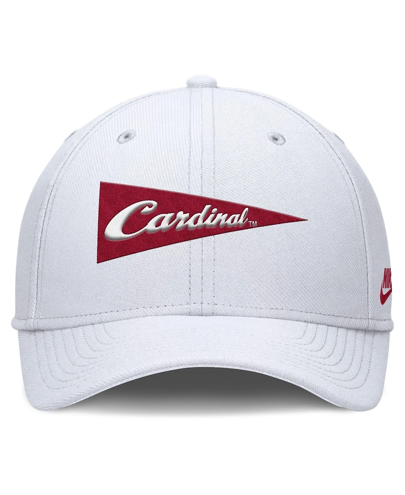Nike Men's White Stanford Cardinal Rise Academic Dri-fit Flex Hat