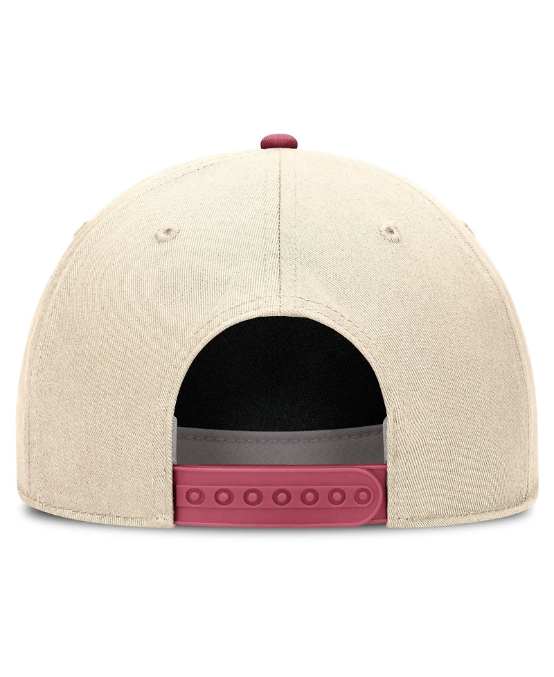 Nike Men's Natural/Pink Florida State Seminoles Academic Rise Dri-fit Adjustable Hat