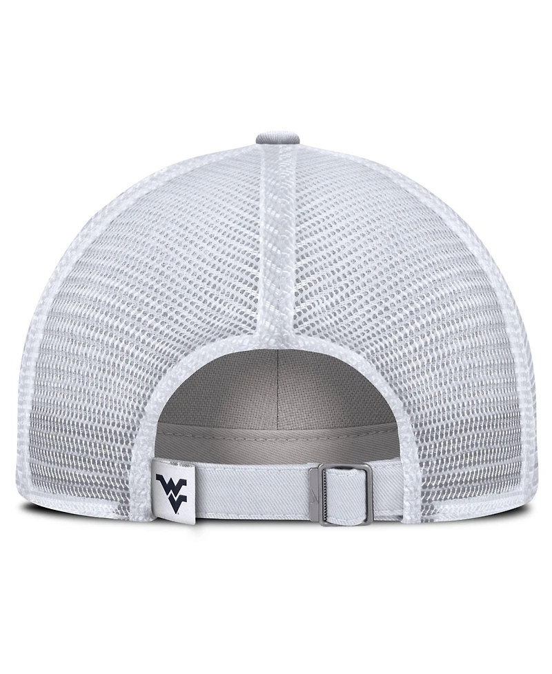Nike Men's White West Virginia Mountaineers Club Campus Trucker Adjustable Hat