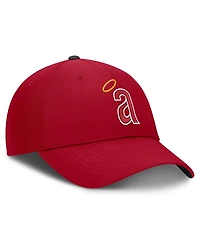 Men's Nike Red California Angels Cooperstown Collection Club Dri-fit Adjustable Hat