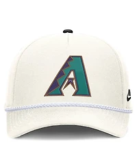 Men's Nike Cream Arizona Diamondbacks Cooperstown Rise Adjustable Hat