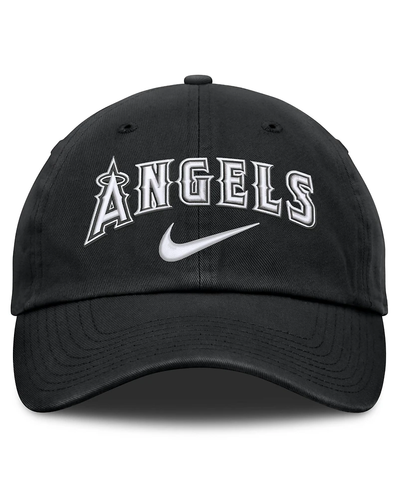 Men's Nike Black Los Angeles Angels Primetime Club Adjustable Hat