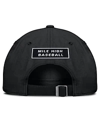 Men's Nike Black Colorado Rockies Primetime Club Adjustable Hat