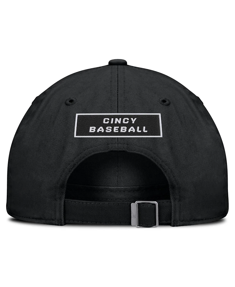 Men's Nike Black Cincinnati Reds Primetime Club Adjustable Hat