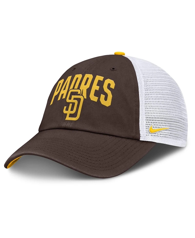 Men's Nike Brown San Diego Padres Primetime Club Adjustable Trucker Hat