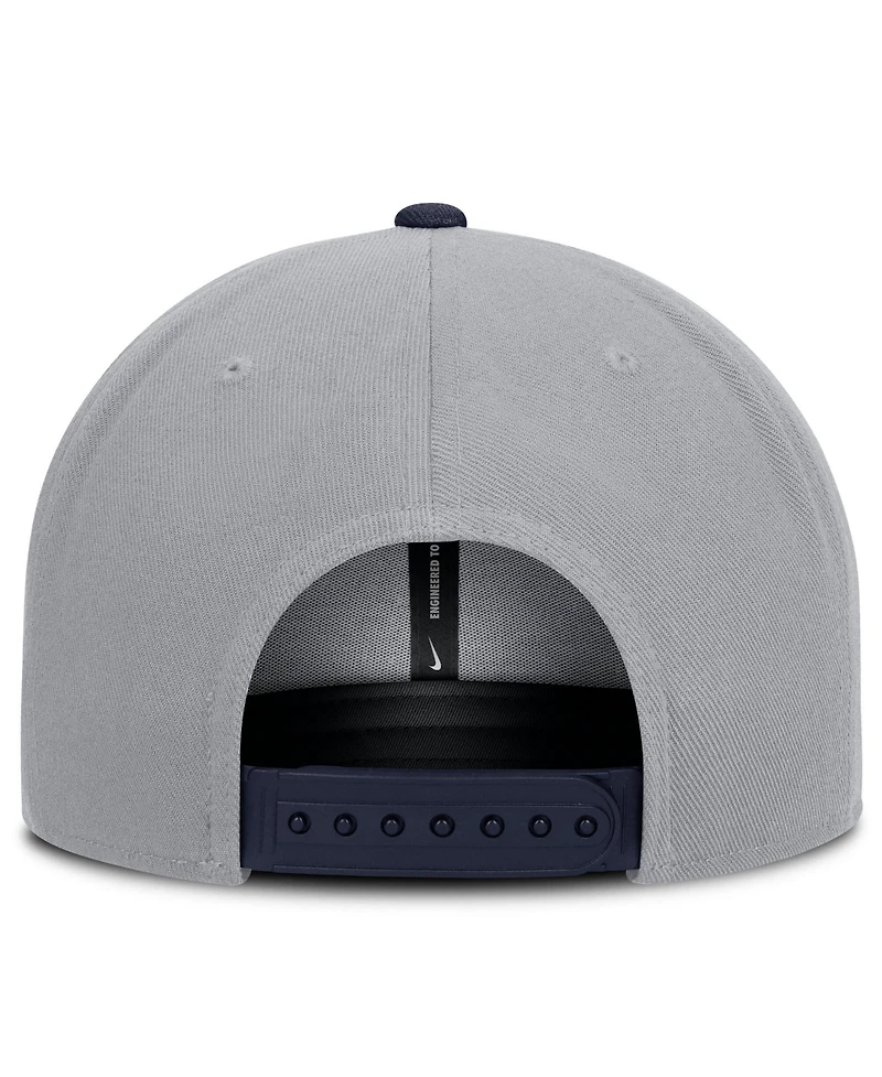 Men's Nike Gray/Navy Tampa Bay Rays Primetime Pro Dri-fit snapback Hat