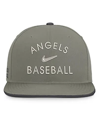 Men's Nike Olive Los Angeles Angels Pro Dri-fit snapback Hat