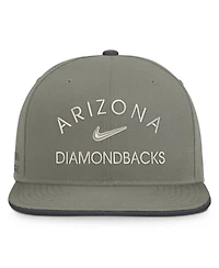 Men's Nike Olive Arizona Diamondbacks Pro Dri-fit snapback Hat