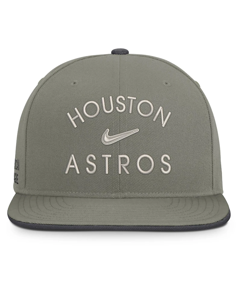 Men's Nike Olive Houston Astros Pro Dri-fit snapback Hat