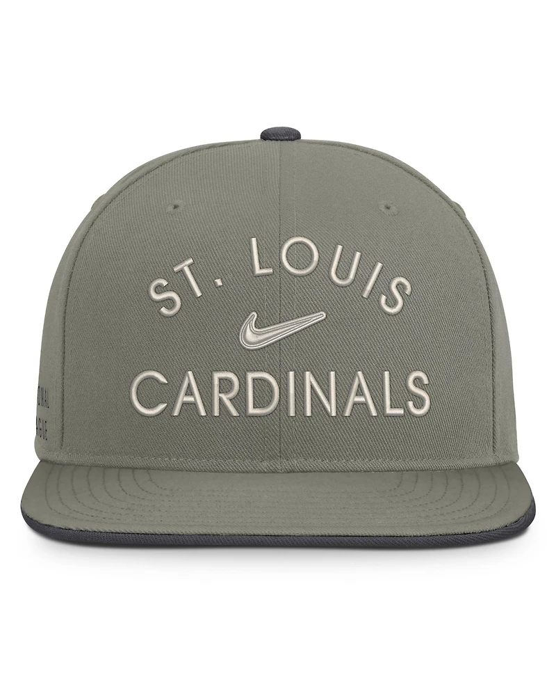 Men's Nike Olive St. Louis Cardinals Pro Dri-fit snapback Hat