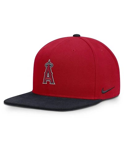 Men's Nike Red/Navy Los Angeles Angels Primetime Pro Dri-fit snapback Hat