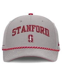 Men's and Women's Nike Gray Stanford Cardinal Primetime Rise Rope Adjustable Hat