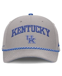Nike Men's and Women's Gray Kentucky Wildcats Primetime Rise Rope Adjustable Hat