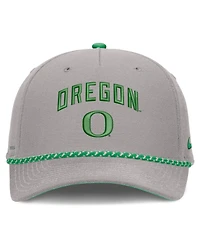 Men's and Women's Nike Gray Oregon Ducks Primetime Rise Rope Adjustable Hat