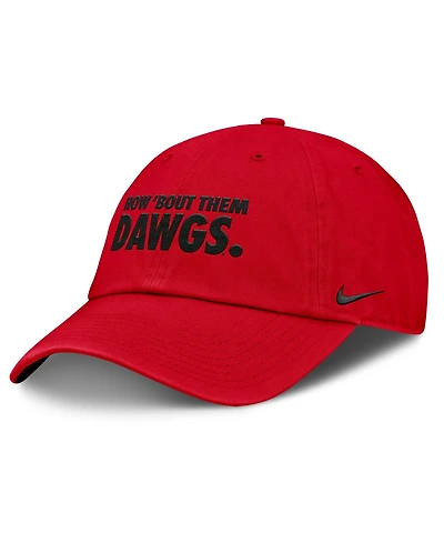 Men's and Women's Nike Red Georgia Bulldogs Primetime Chant Club Adjustable Hat