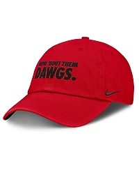Men's and Women's Nike Red Georgia Bulldogs Primetime Chant Club Adjustable Hat