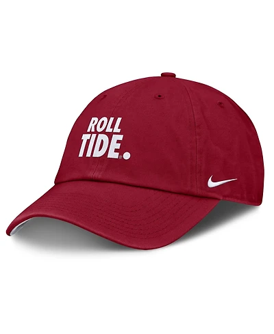 Men's and Women's Nike Crimson Alabama Crimson Tide Primetime Chant Club Adjustable Hat