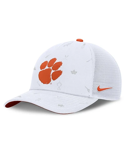 Men's and Women's Nike White Clemson Tigers Country Club Golfin' Rise Trucker Adjustable Hat