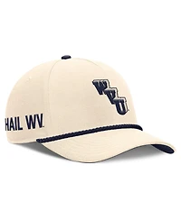 Men's and Women's Nike Natural West Virginia Mountaineers Legacy Vintage Rope Rise Adjustable Hat
