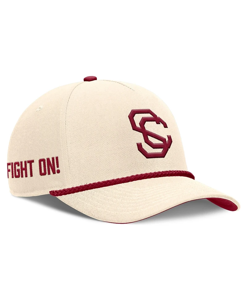 Men's and Women's Nike Natural Usc Trojans Legacy Vintage Rope Rise Adjustable Hat