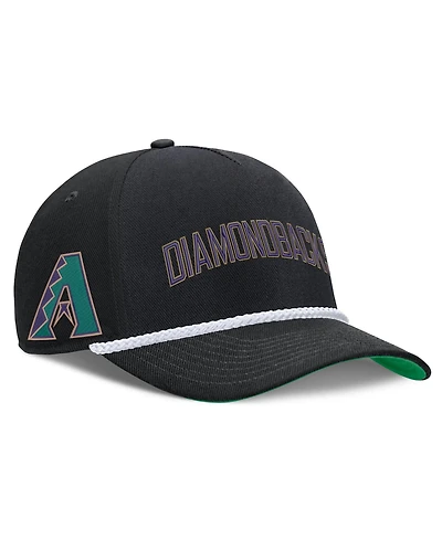 Men's Nike Black Arizona Diamondbacks Cooperstown Collection Rise Adjustable Hat