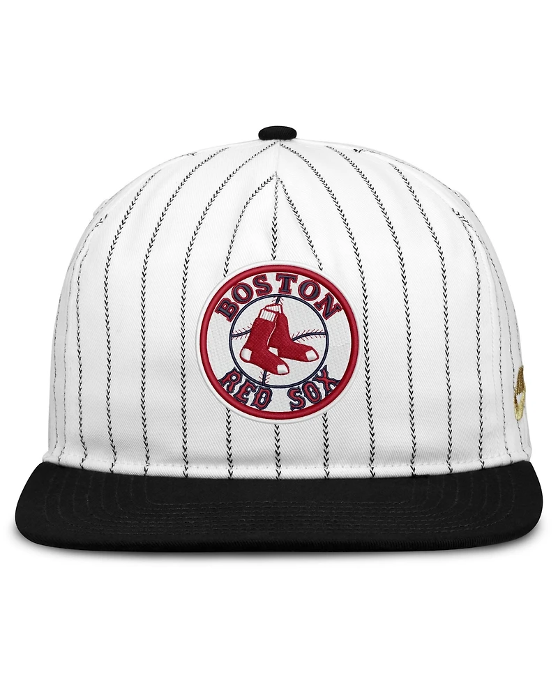 Men's Nike White/Black Boston Red Sox Cooperstown Collection Pro Adjustable Hat