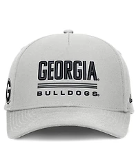 Nike Men's Gray Georgia Bulldogs 2026 Sideline Dri-fit Rise Adjustable Hat