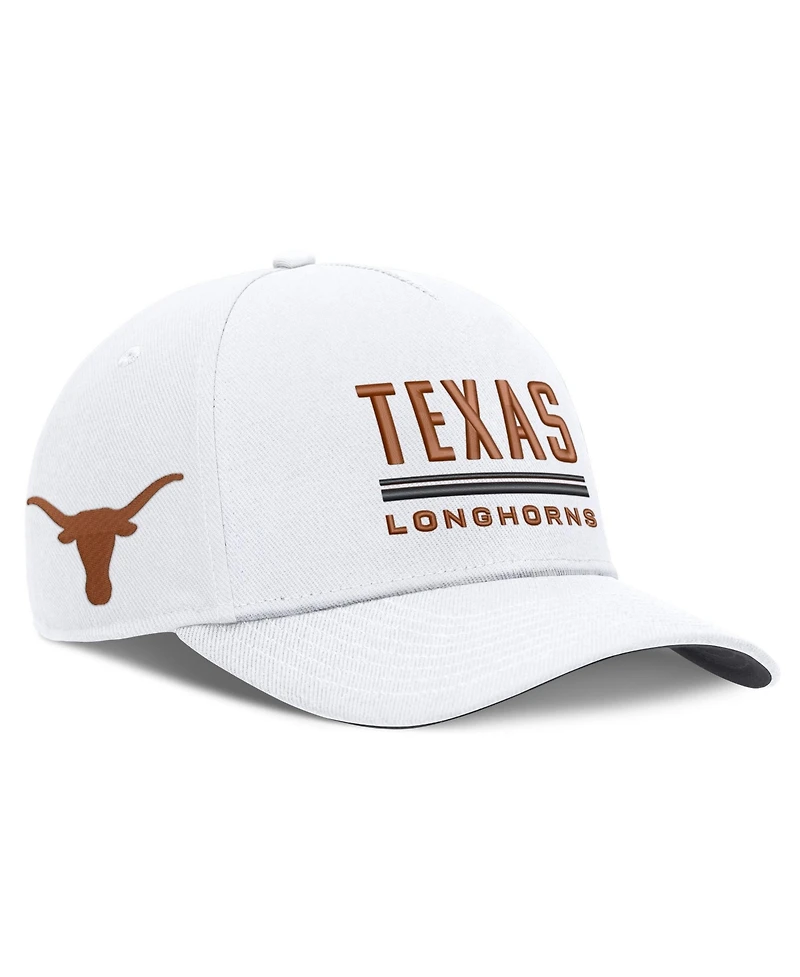 Nike Men's White Texas Longhorns 2026 Sideline Dri-fit Rise Adjustable Hat