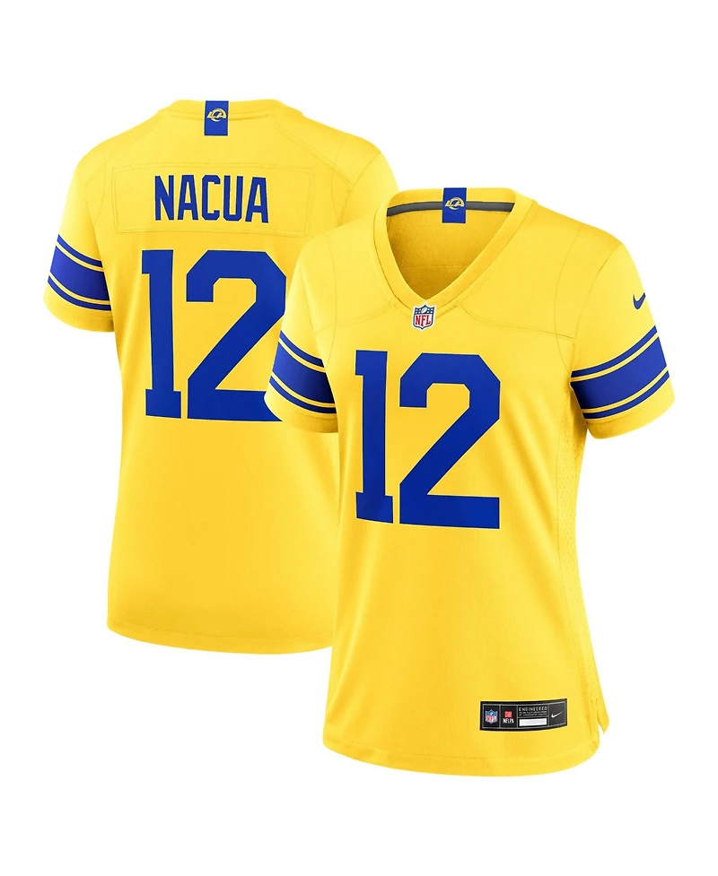 Nike Women's Los Angeles Rams Classic Sol V-Neck Game Jersey