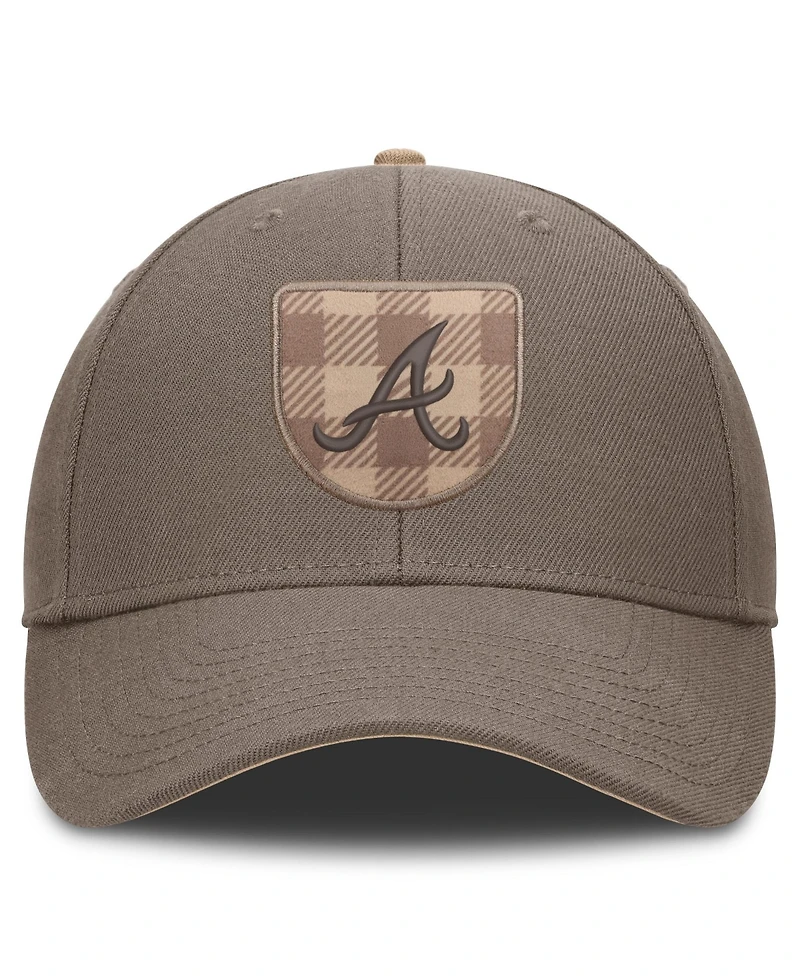 Men's Nike Brown Atlanta Braves Statement Rise Adjustable Hat