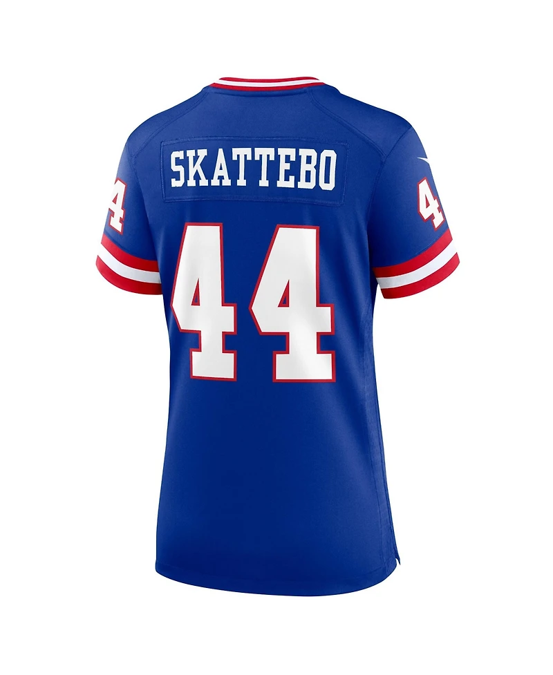 Nike Women's New York Giants Cam Skattebo Alternate 2 V-Neck Game Jersey