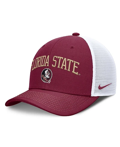 Nike Men's and Women's Garnet/White Florida State Seminoles Primetime Arched Trucker Adjustable Hat