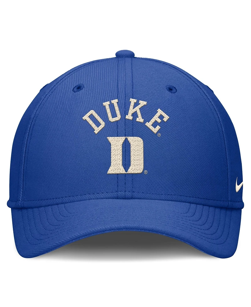 Nike Men's Royal Duke Blue Devils Campus Prep Chained Arched Swooshflex Flex Hat