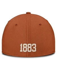 Nike Men's Texas Orange Longhorns Campus Prep Chained Arched Swooshflex Flex Hat