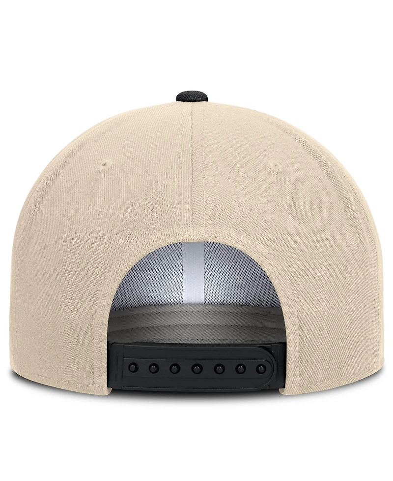 Nike Men's and Women's Natural/Black Iowa Hawkeyes Campus Prep Snapback Hat