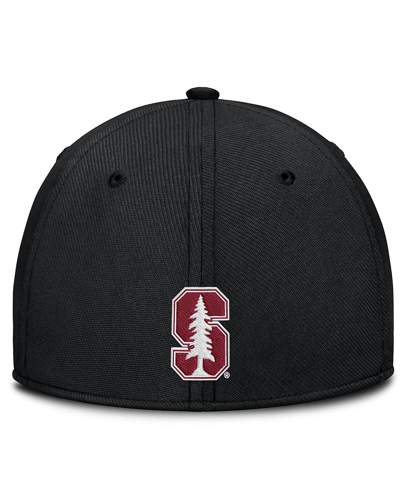 Nike Men's Black Stanford Cardinal Game Day Rise Swooshflex Hat