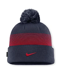Men's and Women's Nike Navy Arizona Wildcats 2026 On-Field Cuffed Knit Hat with Pom