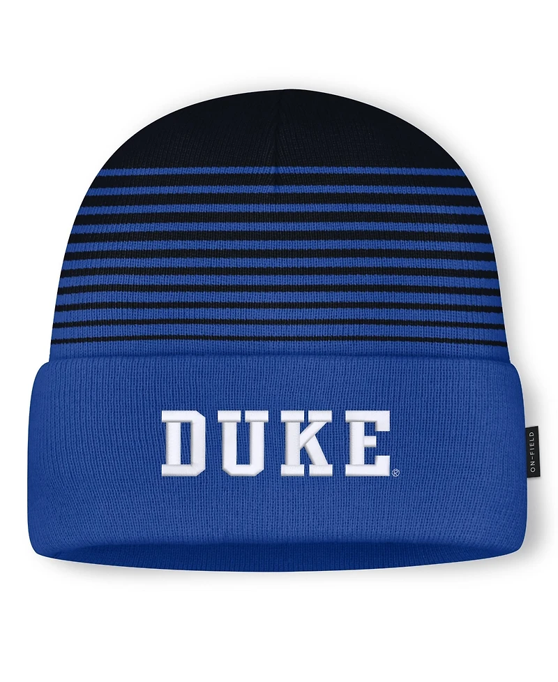 Men's and Women's Nike Royal/Black Duke Blue Devils On-Field Utility Knit Hat