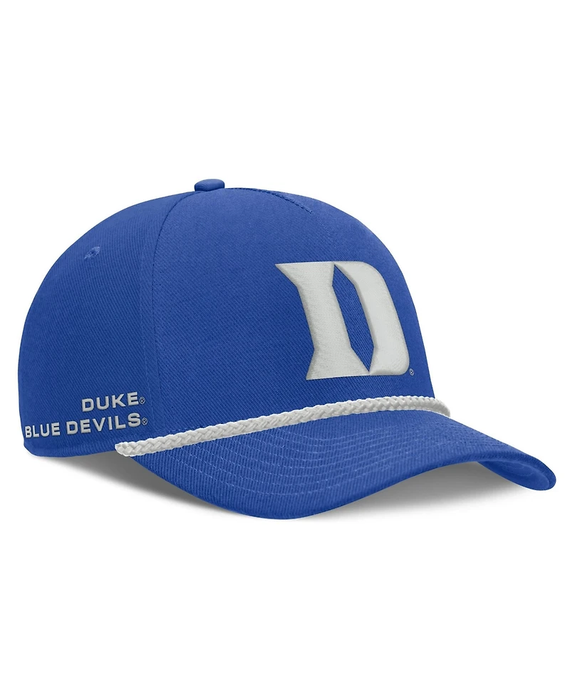Men's and Women's Nike Royal Duke Blue Devils Rope Rise Adjustable Hat