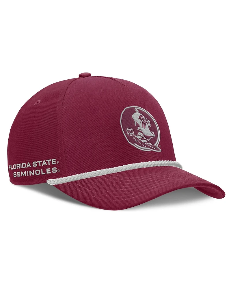 Men's and Women's Nike Garnet Florida State Seminoles Rope Rise Adjustable Hat