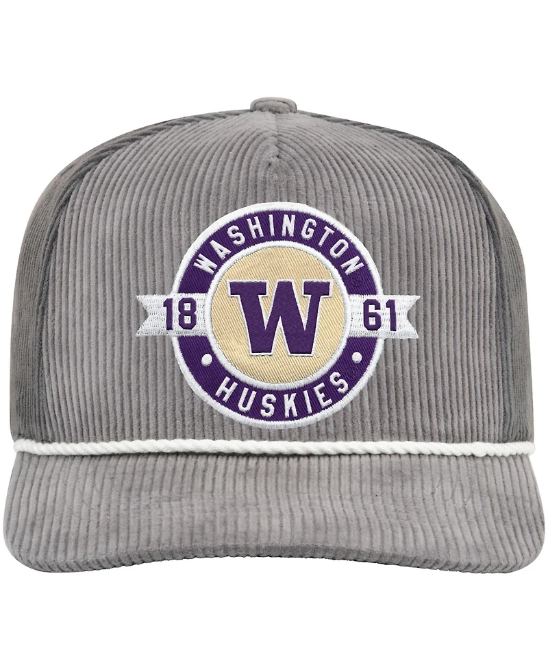 Colosseum Men's Gray Washington Huskies Where's My Hat Podium Adjustable Trucker Hat