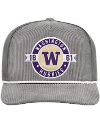 Colosseum Men's Gray Washington Huskies Where's My Hat Podium Adjustable Trucker Hat