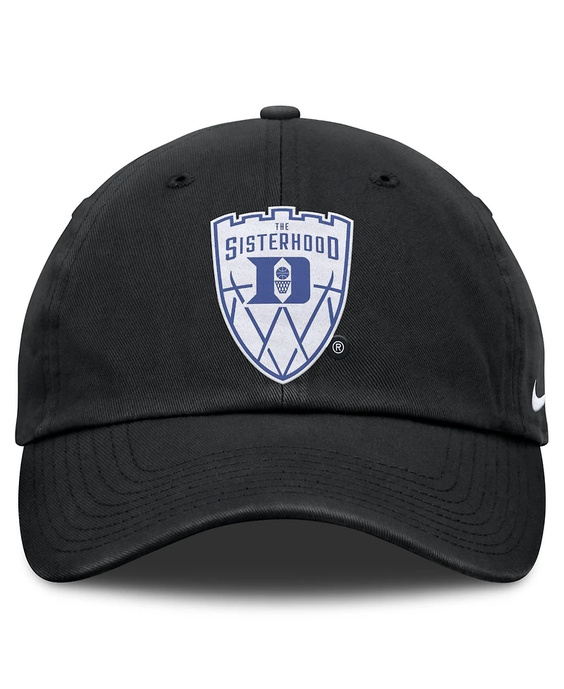 Nike Men's Black Duke Blue Devils The Sisterhood Club Adjustable Hat
