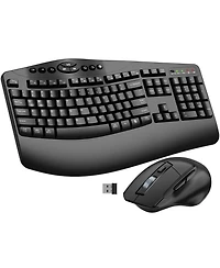 Lofree Wireless Ergonomic Silent Keyboard and Mouse Combo