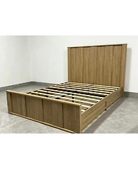 Gaomon Wood Panel Platform Bed Frame with Slat Support System